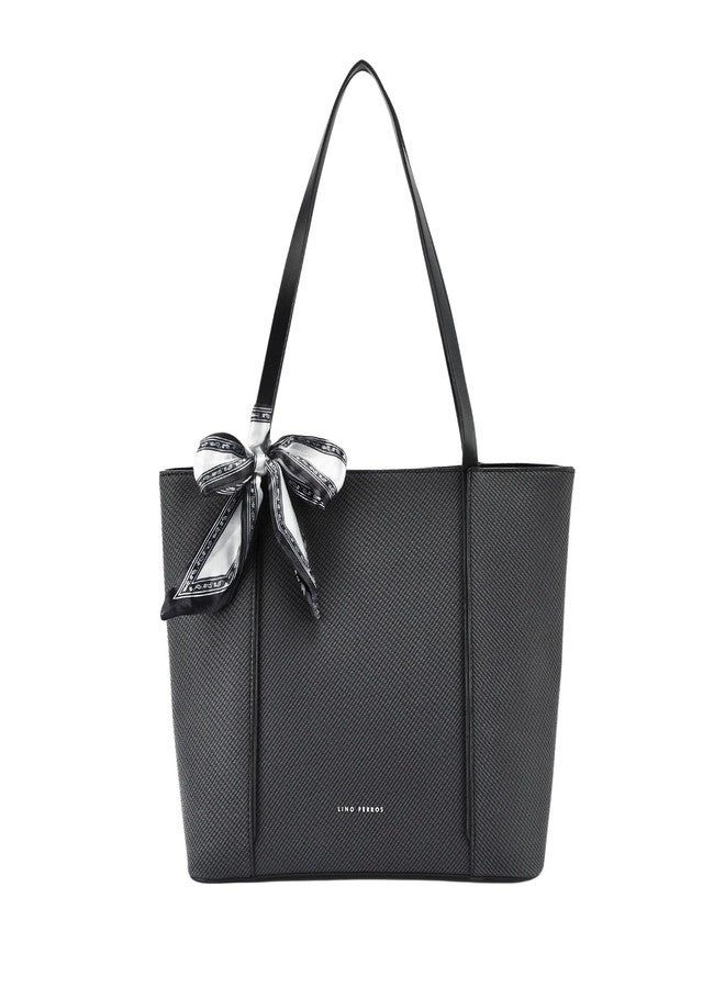 Lino Perros Avril Grace Grey Tote Bag - Image 1